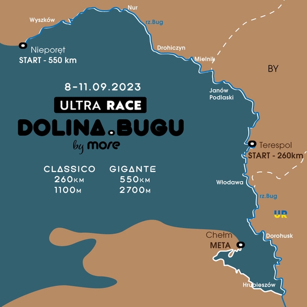 mapa more ultra race dolin bugu zawody gravelowe